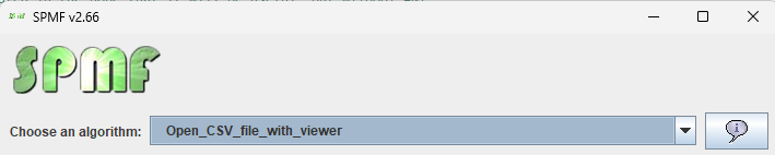 CSV viewer open dialog
