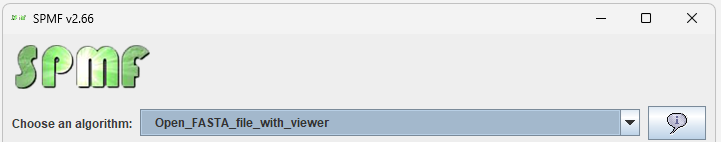 FASTA viewer open dialog